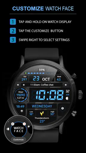 WFP 129 Military watch face screenshot