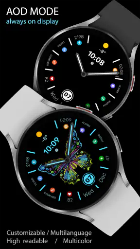 WFP 305 Butterfly watch face screenshot