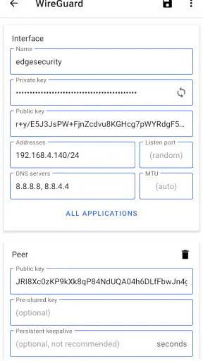 WireGuard screenshot
