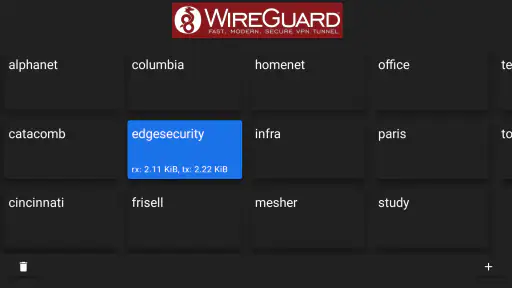 WireGuard screenshot