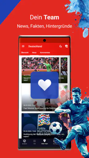 WM 2026 App mit TV.de Live TV screenshot