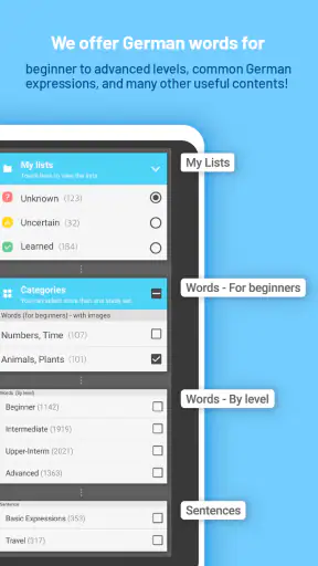 WordBit German (for English) screenshot