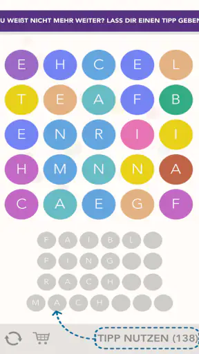 WordBubbles screenshot