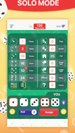 Yatzy - Würfelspiel screenshot