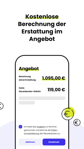 Zasta: Super-App für Steuern screenshot