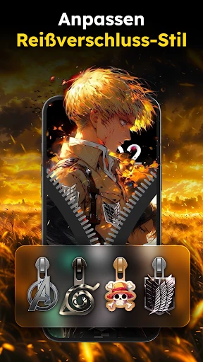 Zipper Lock Wallpapers Screen screenshot