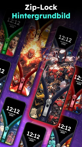 Zipper Lock Wallpapers Screen screenshot