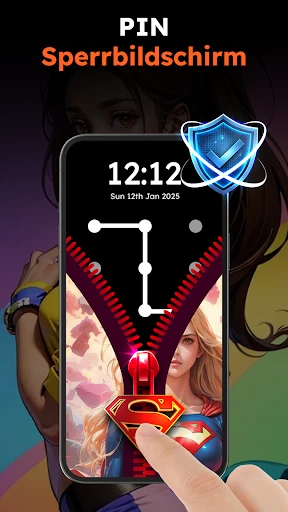 Zipper Lock Wallpapers Screen screenshot