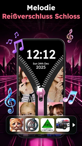 Zipper Lock Wallpapers Screen screenshot