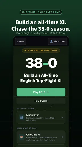 38-0: Football Draft screenshot