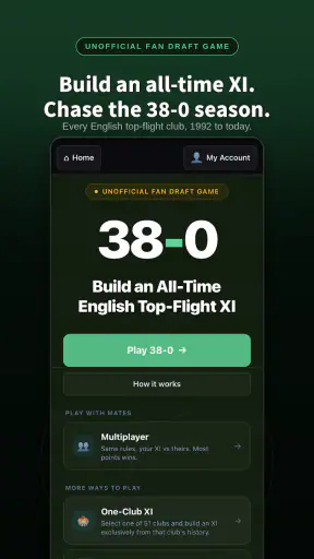 38-0: Football Draft screenshot