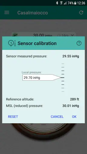 Accurate Barometer PRO screenshot