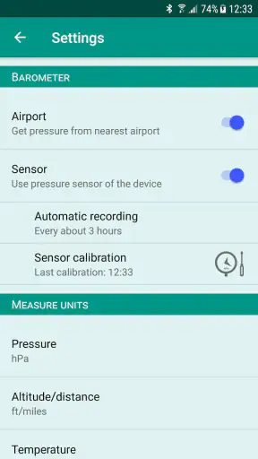 Accurate Barometer PRO screenshot