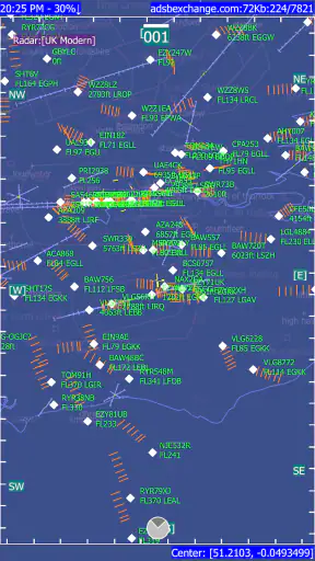ADSB Flight Tracker screenshot