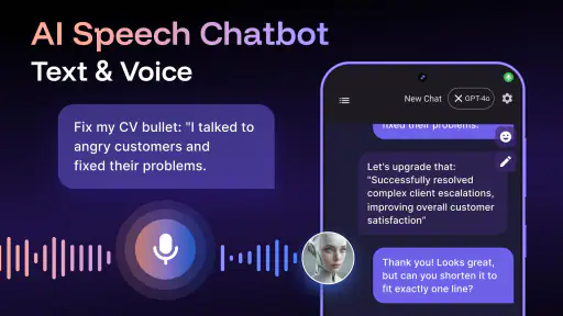 AI Speech Chatbot Text & Voice screenshot