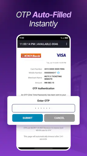 Auto Train Ticket Booking screenshot