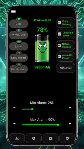 Battery Alarm PRO screenshot