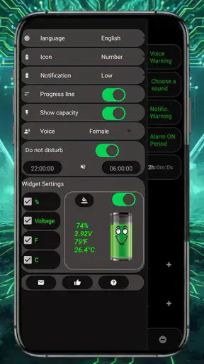 Battery Alarm PRO screenshot