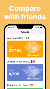been: track visited countries screenshot
