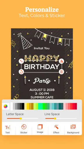 Birthday Invitation Maker screenshot