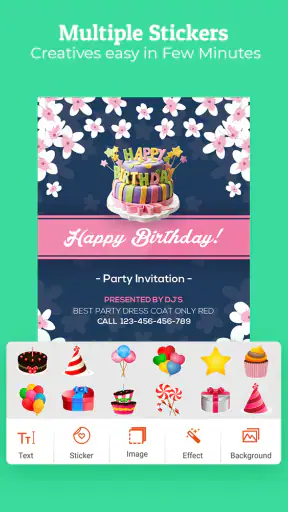 Birthday Invitation Maker screenshot