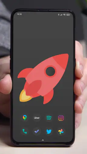Black Pie - Icon Pack screenshot