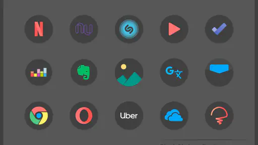 Black Pie - Icon Pack screenshot