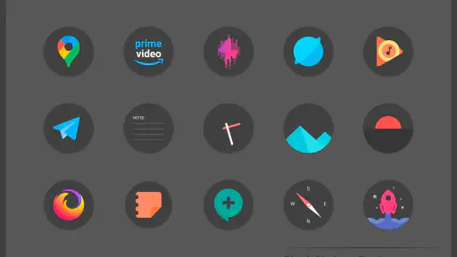 Black Pie - Icon Pack screenshot