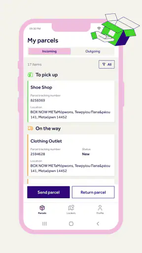 BOX NOW screenshot