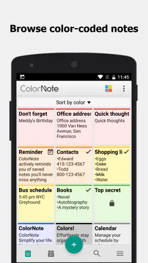 ColorNote Notepad Notes screenshot