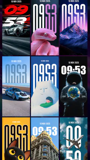 Depth Wallpapers: Clock Live screenshot