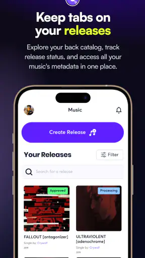 Ditto Music screenshot