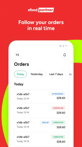 efood partner screenshot