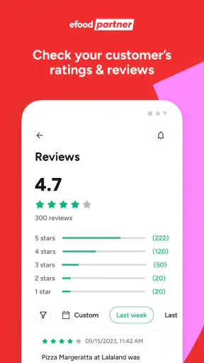 efood partner screenshot