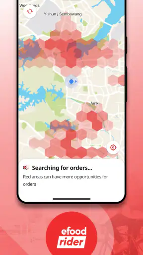 efood rider app screenshot