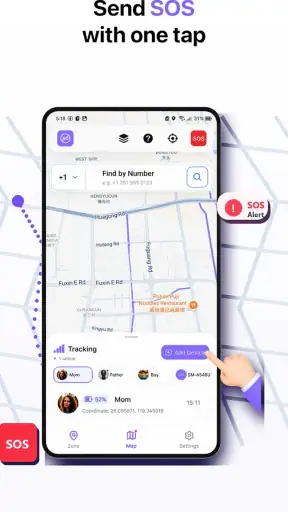 Family Tracker: Location Map screenshot
