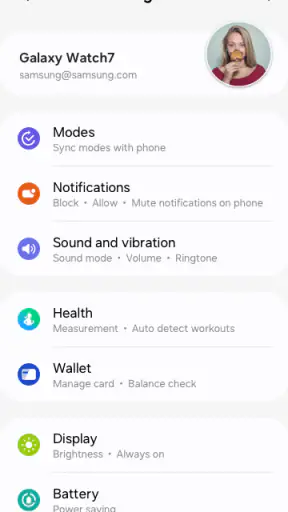 Galaxy Wearable (Samsung Gear) screenshot