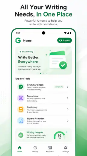 Glance: Grammar & AI Keyboard screenshot