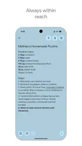 Google Keep screenshot