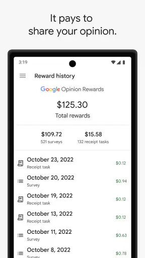 Google Opinion Rewards screenshot