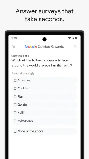 Google Opinion Rewards screenshot