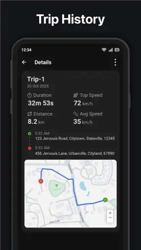 GPS Ταχύμετρο : Οδόμετρο screenshot