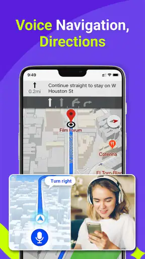 GPS, Χάρτες, Φωνητική πλοήγηση screenshot