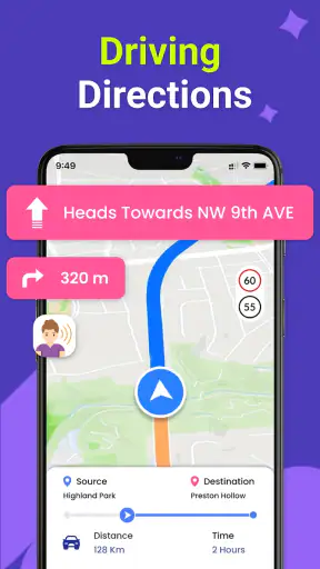 GPS, Χάρτες, Φωνητική πλοήγηση screenshot