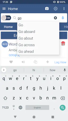 Greek Dictionary Offline screenshot