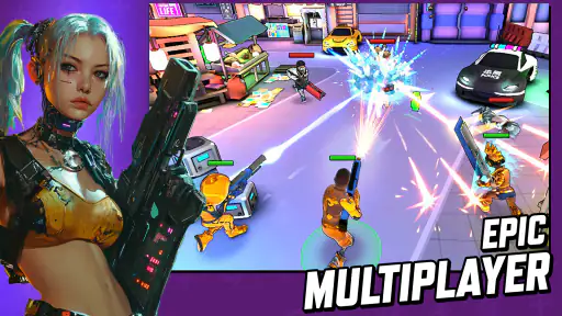 Gridpunk Battle Royale 3v3 PvP screenshot