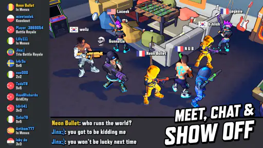Gridpunk Battle Royale 3v3 PvP screenshot