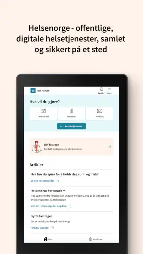 Helsenorge screenshot
