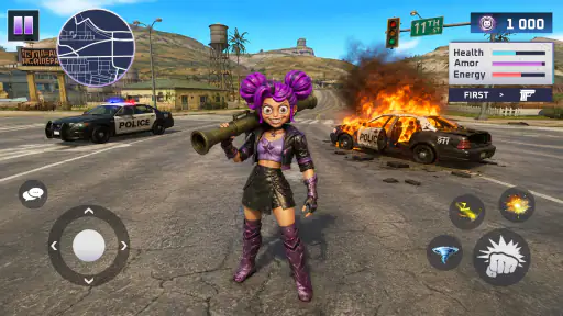 Huggy Rope Hero: City Crime screenshot