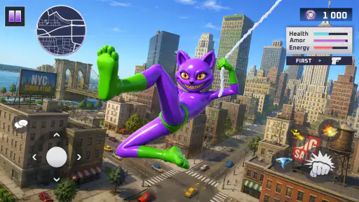 Huggy Rope Hero: City Crime screenshot